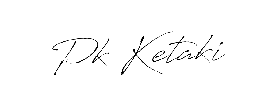 Create a beautiful signature design for name Pk Ketaki. With this signature (Antro_Vectra) fonts, you can make a handwritten signature for free. Pk Ketaki signature style 6 images and pictures png