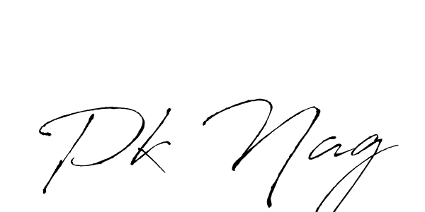 How to make Pk Nag name signature. Use Antro_Vectra style for creating short signs online. This is the latest handwritten sign. Pk Nag signature style 6 images and pictures png