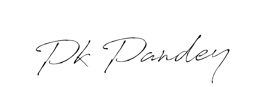 How to make Pk Pandey name signature. Use Antro_Vectra style for creating short signs online. This is the latest handwritten sign. Pk Pandey signature style 6 images and pictures png