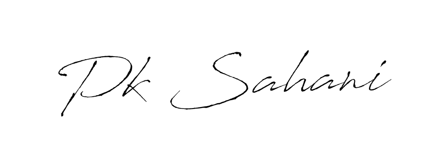 This is the best signature style for the Pk Sahani name. Also you like these signature font (Antro_Vectra). Mix name signature. Pk Sahani signature style 6 images and pictures png
