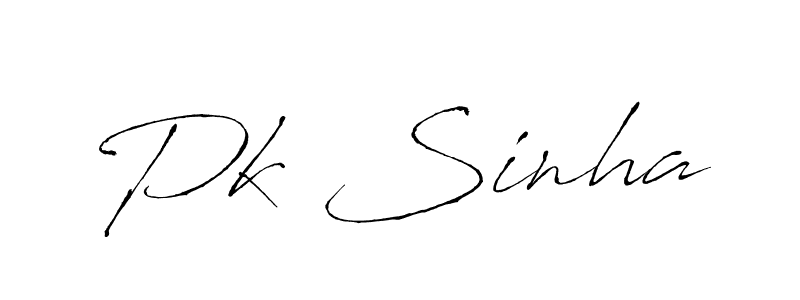 How to make Pk Sinha name signature. Use Antro_Vectra style for creating short signs online. This is the latest handwritten sign. Pk Sinha signature style 6 images and pictures png