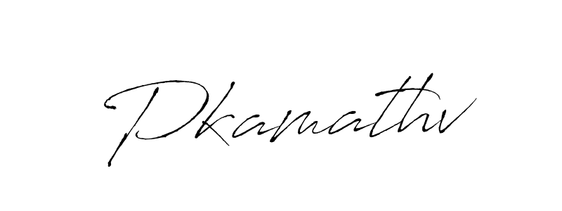 Make a beautiful signature design for name Pkamathv. With this signature (Antro_Vectra) style, you can create a handwritten signature for free. Pkamathv signature style 6 images and pictures png