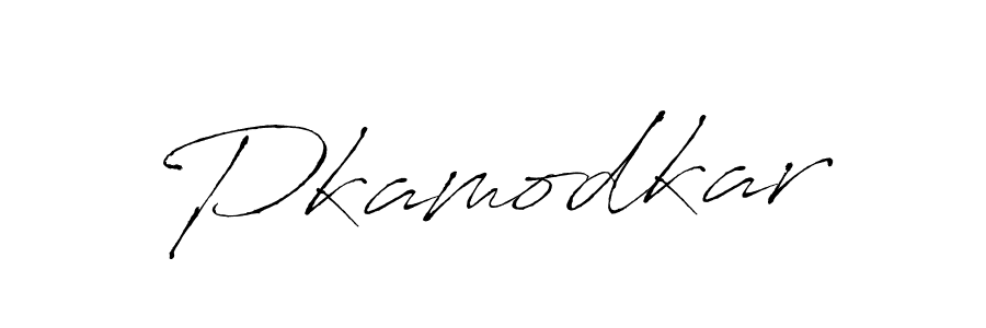 Design your own signature with our free online signature maker. With this signature software, you can create a handwritten (Antro_Vectra) signature for name Pkamodkar. Pkamodkar signature style 6 images and pictures png