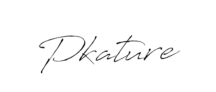 How to make Pkature signature? Antro_Vectra is a professional autograph style. Create handwritten signature for Pkature name. Pkature signature style 6 images and pictures png