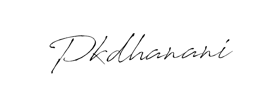 Create a beautiful signature design for name Pkdhanani. With this signature (Antro_Vectra) fonts, you can make a handwritten signature for free. Pkdhanani signature style 6 images and pictures png