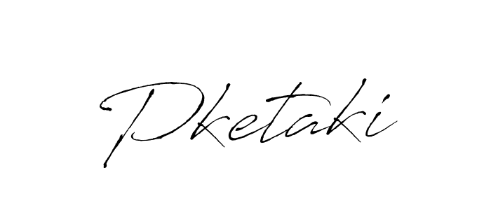 Design your own signature with our free online signature maker. With this signature software, you can create a handwritten (Antro_Vectra) signature for name Pketaki. Pketaki signature style 6 images and pictures png