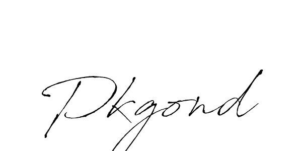 Also we have Pkgond name is the best signature style. Create professional handwritten signature collection using Antro_Vectra autograph style. Pkgond signature style 6 images and pictures png