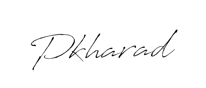 Design your own signature with our free online signature maker. With this signature software, you can create a handwritten (Antro_Vectra) signature for name Pkharad. Pkharad signature style 6 images and pictures png