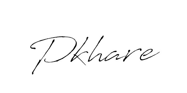 How to make Pkhare name signature. Use Antro_Vectra style for creating short signs online. This is the latest handwritten sign. Pkhare signature style 6 images and pictures png