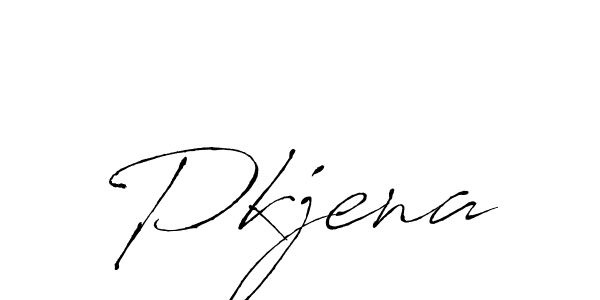 Design your own signature with our free online signature maker. With this signature software, you can create a handwritten (Antro_Vectra) signature for name Pkjena. Pkjena signature style 6 images and pictures png