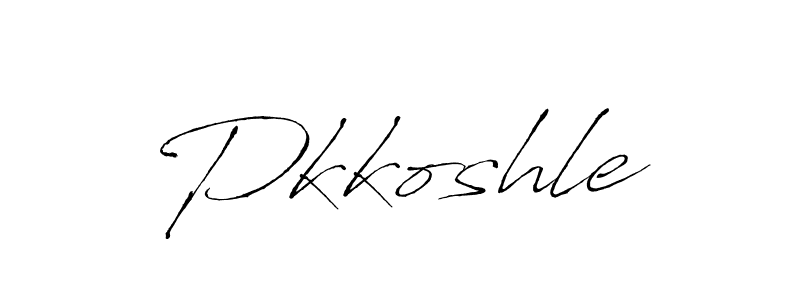 Also we have Pkkoshle name is the best signature style. Create professional handwritten signature collection using Antro_Vectra autograph style. Pkkoshle signature style 6 images and pictures png