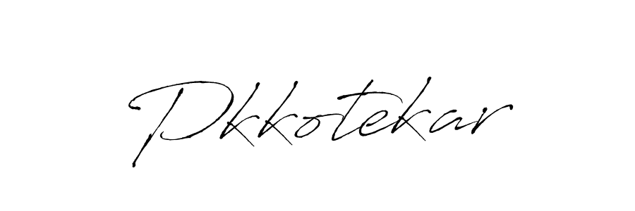 Make a beautiful signature design for name Pkkotekar. With this signature (Antro_Vectra) style, you can create a handwritten signature for free. Pkkotekar signature style 6 images and pictures png