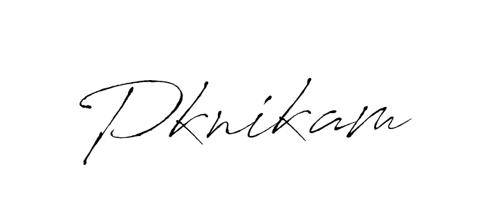 Pknikam stylish signature style. Best Handwritten Sign (Antro_Vectra) for my name. Handwritten Signature Collection Ideas for my name Pknikam. Pknikam signature style 6 images and pictures png