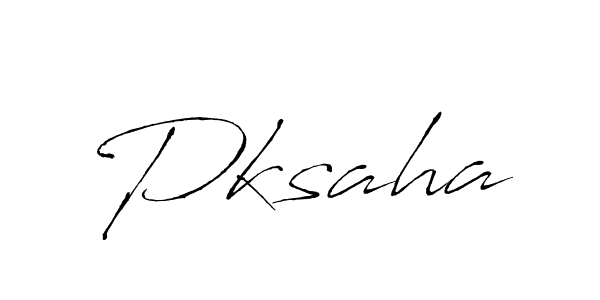 Design your own signature with our free online signature maker. With this signature software, you can create a handwritten (Antro_Vectra) signature for name Pksaha. Pksaha signature style 6 images and pictures png