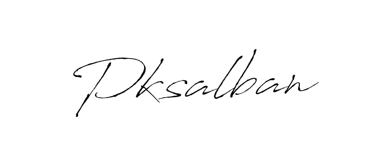 Design your own signature with our free online signature maker. With this signature software, you can create a handwritten (Antro_Vectra) signature for name Pksalban. Pksalban signature style 6 images and pictures png