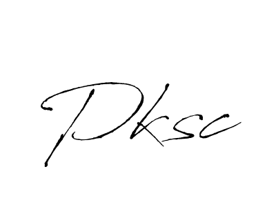 How to make Pksc signature? Antro_Vectra is a professional autograph style. Create handwritten signature for Pksc name. Pksc signature style 6 images and pictures png