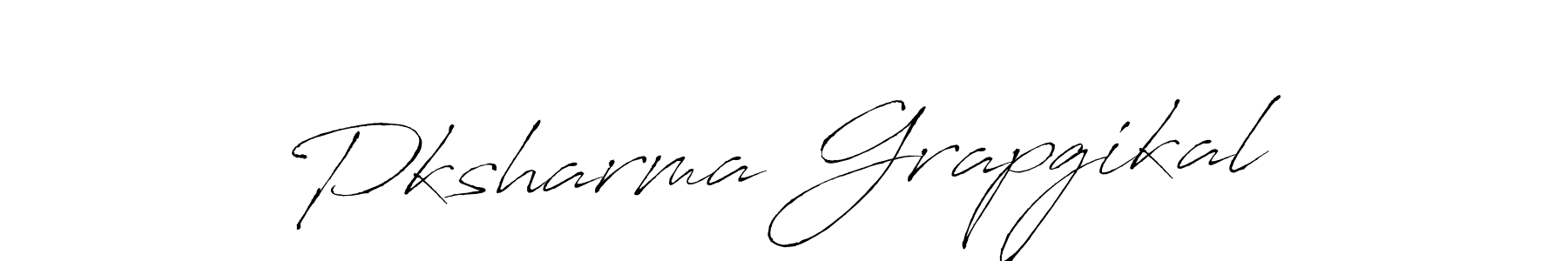 Design your own signature with our free online signature maker. With this signature software, you can create a handwritten (Antro_Vectra) signature for name Pksharma Grapgikal. Pksharma Grapgikal signature style 6 images and pictures png