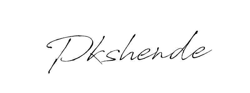 Also we have Pkshende name is the best signature style. Create professional handwritten signature collection using Antro_Vectra autograph style. Pkshende signature style 6 images and pictures png