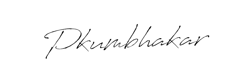 How to make Pkumbhakar name signature. Use Antro_Vectra style for creating short signs online. This is the latest handwritten sign. Pkumbhakar signature style 6 images and pictures png