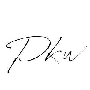 You should practise on your own different ways (Antro_Vectra) to write your name (Pkw) in signature. don't let someone else do it for you. Pkw signature style 6 images and pictures png