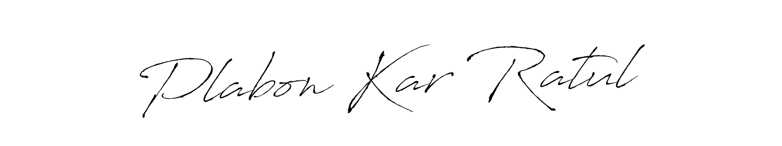 Design your own signature with our free online signature maker. With this signature software, you can create a handwritten (Antro_Vectra) signature for name Plabon Kar Ratul. Plabon Kar Ratul signature style 6 images and pictures png