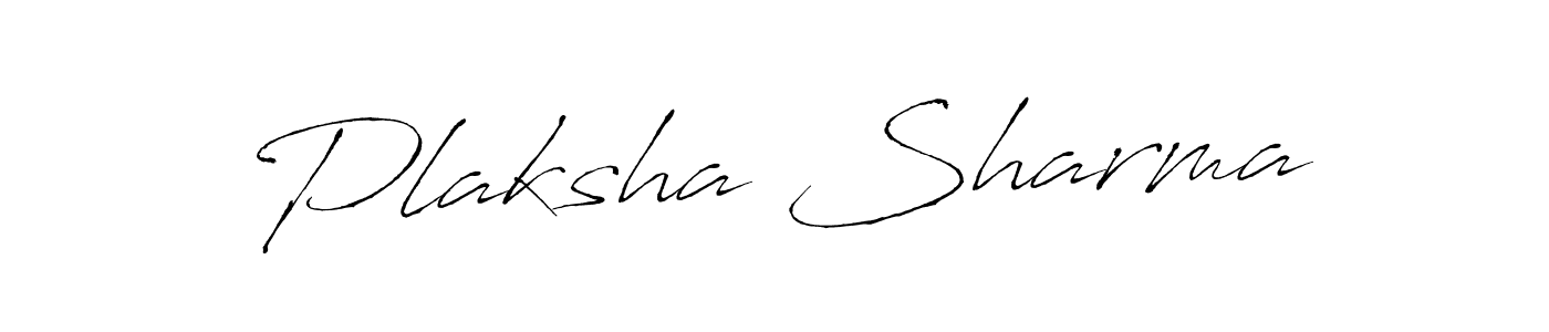 Antro_Vectra is a professional signature style that is perfect for those who want to add a touch of class to their signature. It is also a great choice for those who want to make their signature more unique. Get Plaksha Sharma name to fancy signature for free. Plaksha Sharma signature style 6 images and pictures png