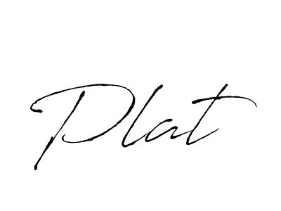 Plat stylish signature style. Best Handwritten Sign (Antro_Vectra) for my name. Handwritten Signature Collection Ideas for my name Plat. Plat signature style 6 images and pictures png