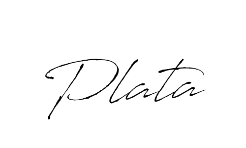 Use a signature maker to create a handwritten signature online. With this signature software, you can design (Antro_Vectra) your own signature for name Plata. Plata signature style 6 images and pictures png