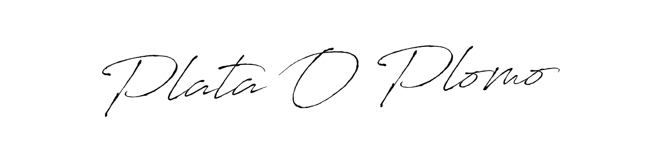 Use a signature maker to create a handwritten signature online. With this signature software, you can design (Antro_Vectra) your own signature for name Plata O Plomo. Plata O Plomo signature style 6 images and pictures png