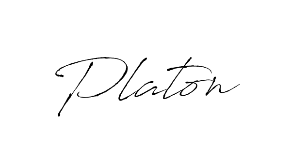 How to make Platon name signature. Use Antro_Vectra style for creating short signs online. This is the latest handwritten sign. Platon signature style 6 images and pictures png