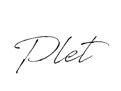 How to make Plet signature? Antro_Vectra is a professional autograph style. Create handwritten signature for Plet name. Plet signature style 6 images and pictures png