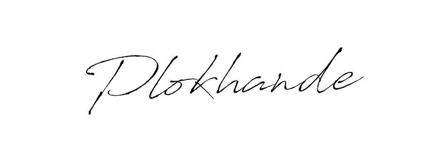 You should practise on your own different ways (Antro_Vectra) to write your name (Plokhande) in signature. don't let someone else do it for you. Plokhande signature style 6 images and pictures png