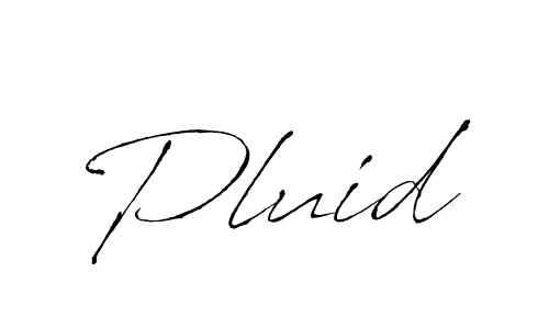 Design your own signature with our free online signature maker. With this signature software, you can create a handwritten (Antro_Vectra) signature for name Pluid. Pluid signature style 6 images and pictures png