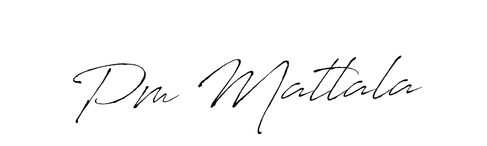 Design your own signature with our free online signature maker. With this signature software, you can create a handwritten (Antro_Vectra) signature for name Pm Matlala. Pm Matlala signature style 6 images and pictures png