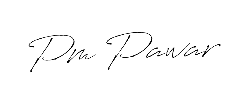 How to make Pm Pawar signature? Antro_Vectra is a professional autograph style. Create handwritten signature for Pm Pawar name. Pm Pawar signature style 6 images and pictures png