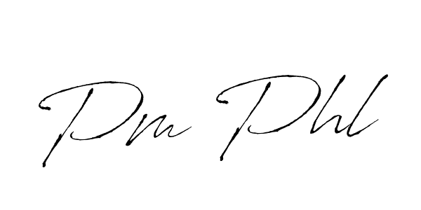 Also You can easily find your signature by using the search form. We will create Pm Phl name handwritten signature images for you free of cost using Antro_Vectra sign style. Pm Phl signature style 6 images and pictures png