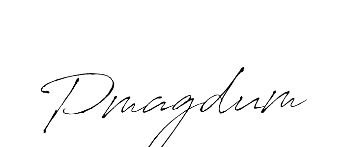 Make a beautiful signature design for name Pmagdum. With this signature (Antro_Vectra) style, you can create a handwritten signature for free. Pmagdum signature style 6 images and pictures png