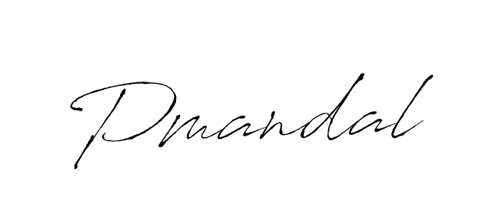Make a beautiful signature design for name Pmandal. With this signature (Antro_Vectra) style, you can create a handwritten signature for free. Pmandal signature style 6 images and pictures png