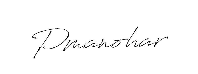 Design your own signature with our free online signature maker. With this signature software, you can create a handwritten (Antro_Vectra) signature for name Pmanohar. Pmanohar signature style 6 images and pictures png