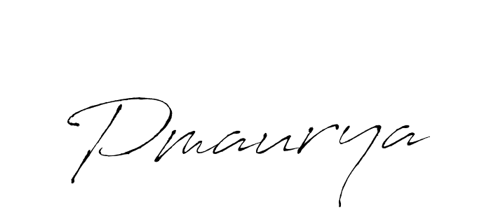 Pmaurya stylish signature style. Best Handwritten Sign (Antro_Vectra) for my name. Handwritten Signature Collection Ideas for my name Pmaurya. Pmaurya signature style 6 images and pictures png