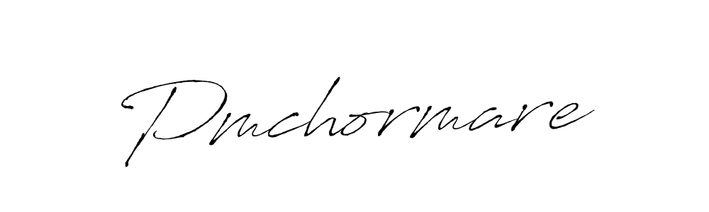 Make a beautiful signature design for name Pmchormare. With this signature (Antro_Vectra) style, you can create a handwritten signature for free. Pmchormare signature style 6 images and pictures png