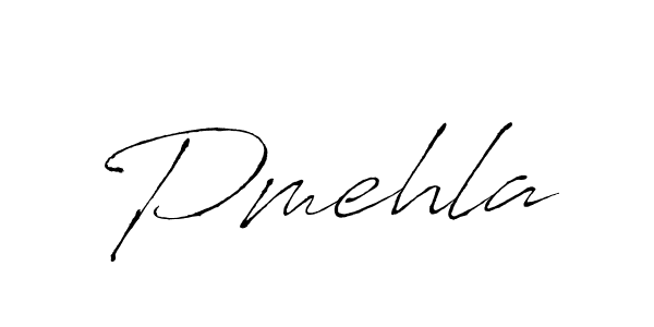 How to make Pmehla name signature. Use Antro_Vectra style for creating short signs online. This is the latest handwritten sign. Pmehla signature style 6 images and pictures png