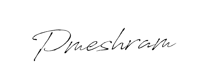 Pmeshram stylish signature style. Best Handwritten Sign (Antro_Vectra) for my name. Handwritten Signature Collection Ideas for my name Pmeshram. Pmeshram signature style 6 images and pictures png