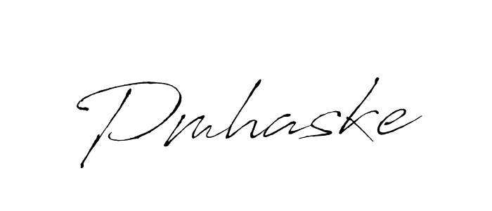 Design your own signature with our free online signature maker. With this signature software, you can create a handwritten (Antro_Vectra) signature for name Pmhaske. Pmhaske signature style 6 images and pictures png