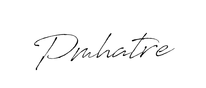 Design your own signature with our free online signature maker. With this signature software, you can create a handwritten (Antro_Vectra) signature for name Pmhatre. Pmhatre signature style 6 images and pictures png