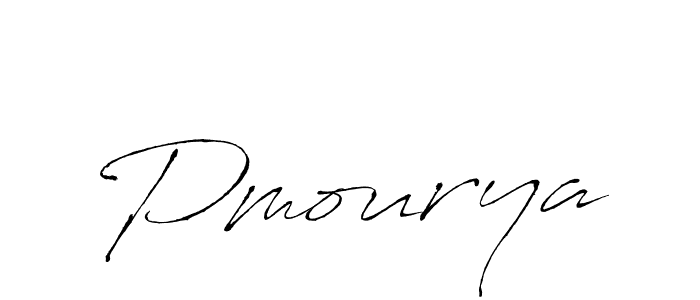 Make a beautiful signature design for name Pmourya. With this signature (Antro_Vectra) style, you can create a handwritten signature for free. Pmourya signature style 6 images and pictures png