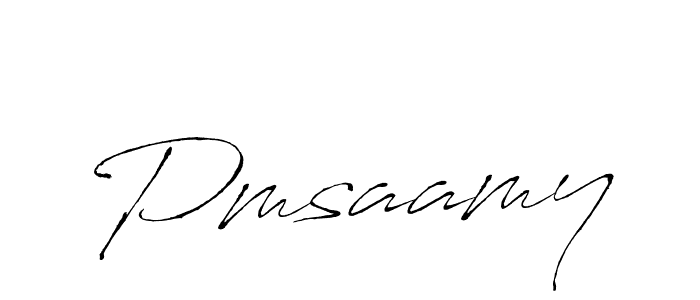 How to make Pmsaamy name signature. Use Antro_Vectra style for creating short signs online. This is the latest handwritten sign. Pmsaamy signature style 6 images and pictures png