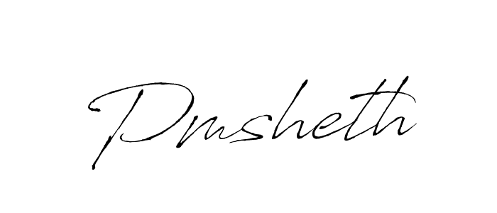Use a signature maker to create a handwritten signature online. With this signature software, you can design (Antro_Vectra) your own signature for name Pmsheth. Pmsheth signature style 6 images and pictures png