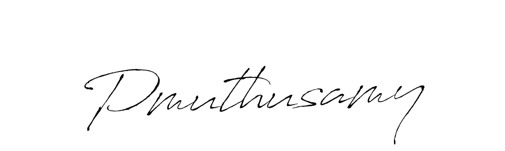 Make a beautiful signature design for name Pmuthusamy. With this signature (Antro_Vectra) style, you can create a handwritten signature for free. Pmuthusamy signature style 6 images and pictures png