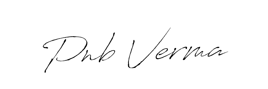 Pnb Verma stylish signature style. Best Handwritten Sign (Antro_Vectra) for my name. Handwritten Signature Collection Ideas for my name Pnb Verma. Pnb Verma signature style 6 images and pictures png